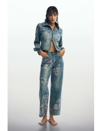 PANTALONI JEANS RICAMATI...
